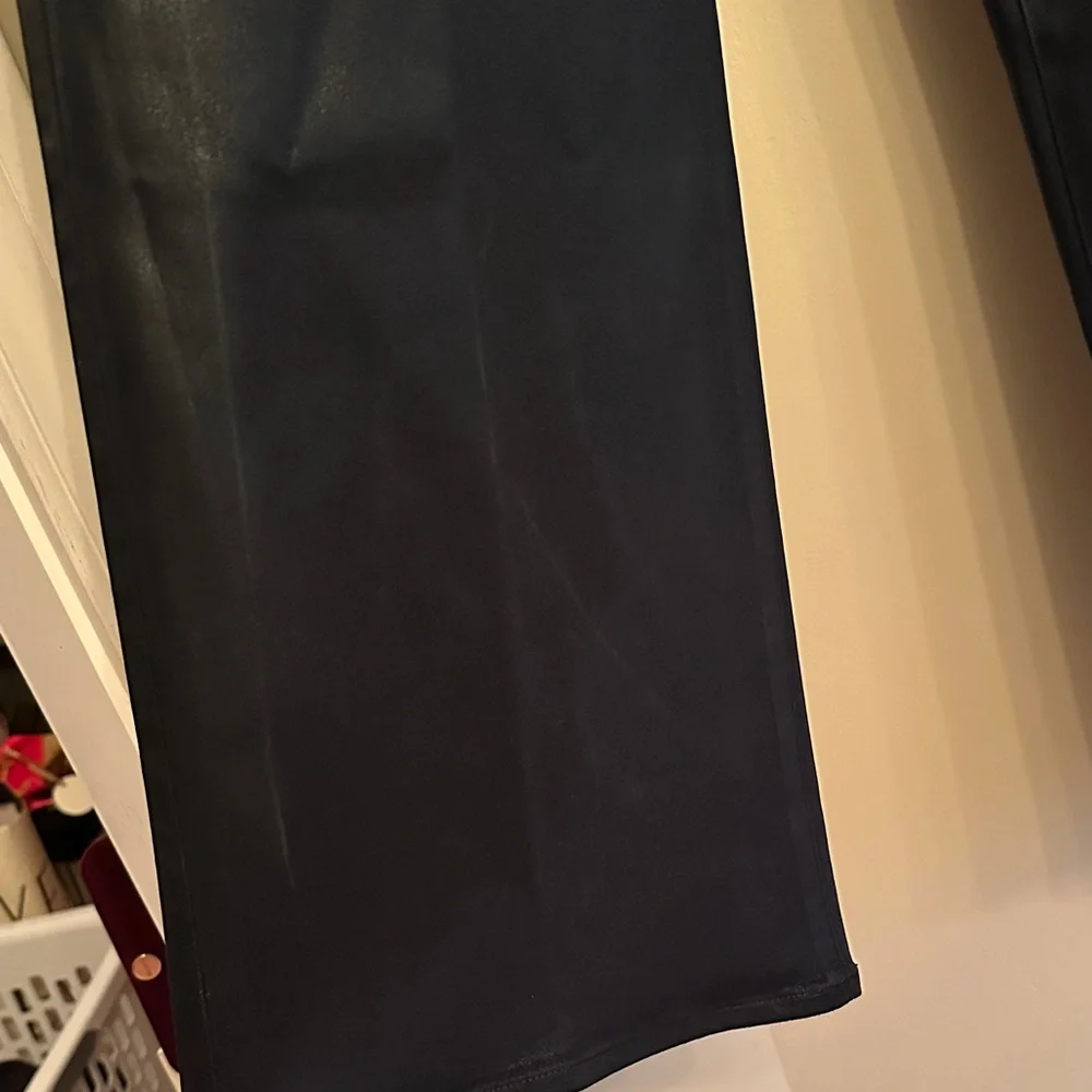 PAIGE coated Women's Wide Leg navy Jeans - Picture 6 of 8